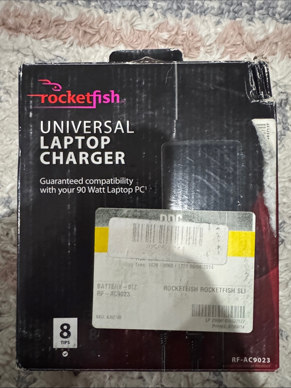 Universal 90W Laptop Charger - Black